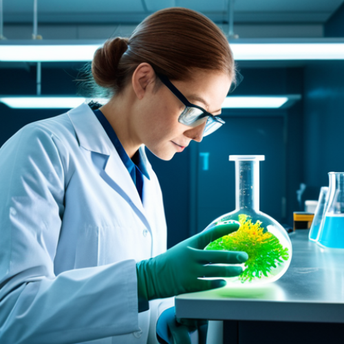 Home 4 **
"A marine biologist, fully clothed in professional attire, examining a petri dish of glowing bacteria in a high-tech laboratory, safe for work, perfect anatomy, correct proportions, family-friendly, appropriate content, natural pose, well-lit, scientific environment, discovery."
**